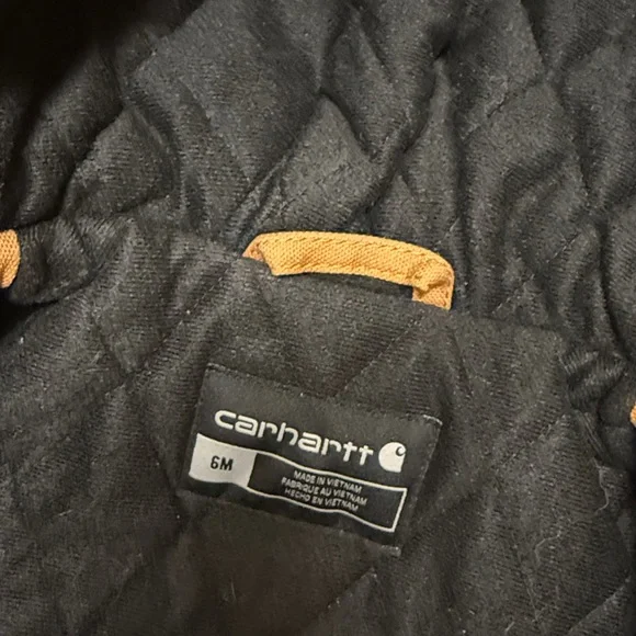 Carhartt Brown Hooded Insulated Baby Jacket 6 months Like New - Picture 6 of 7
